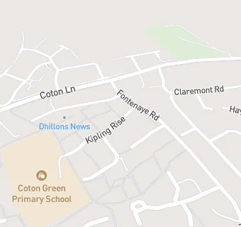 map for Coton Green Community Centre