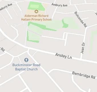 map for Alderman Richard Hallam Infant School