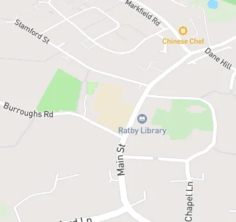 map for Ratby Primary School