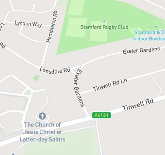 map for Stamford & District Indoor Bowls Association - Woodys Catering Ltd