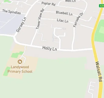 map for Landywood Primary School