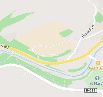 map for Ysgol Bro Caereinion