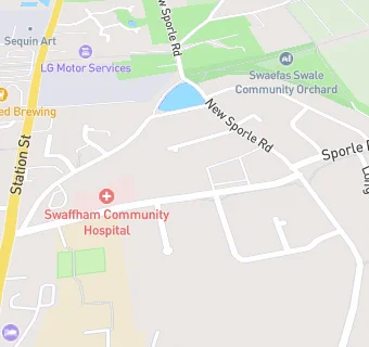 map for Swaffham Community Hospital