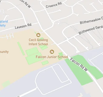 map for Falcon Junior School