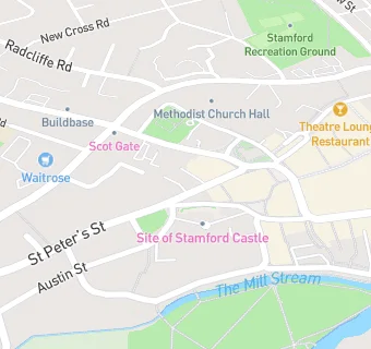 map for Stamford Masonic Centre