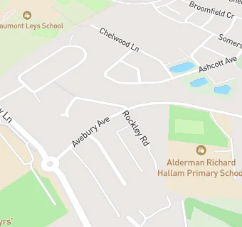 map for Alderman Richard Hallam Primary School