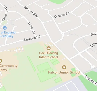 map for Cecil Gowing Infant School