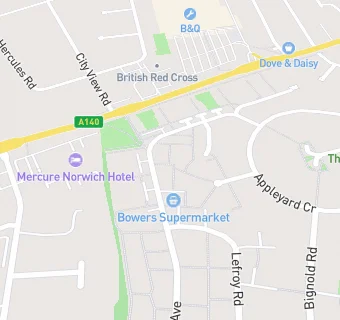 map for Bowers Premier Supermarket