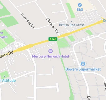 map for Mercure Norwich