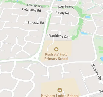 map for Kestrels' Field Primary School