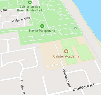 map for Caister High School