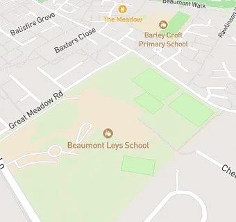 map for Beaumont Leys School