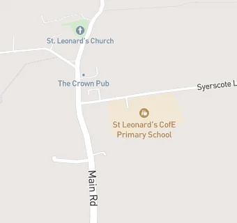 map for St Leonard's CofE (A) Primary School