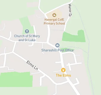 map for Shareshill Post Office And Stores