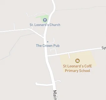 map for St Leonard's CE Primary School