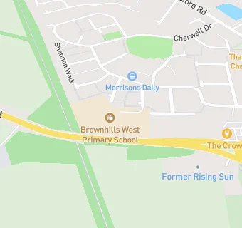 map for Brownhills West Primary School