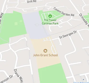 map for John Grant School, Caister-on-Sea