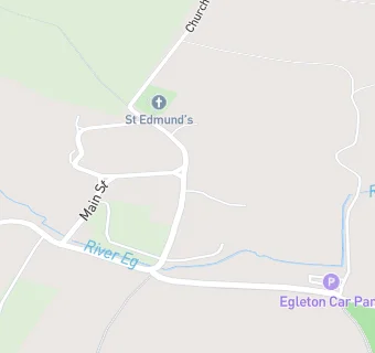 map for Egleton Village Hall