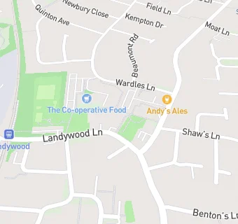 map for High Street Surgery - Landywood Lane Branch