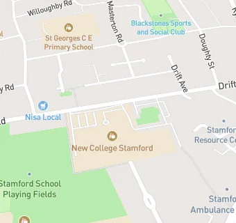 map for Stamford College (part of Inspire Education Group)