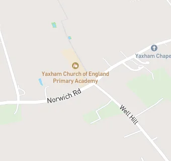 map for Yaxham Church of England Voluntary Aided Primary School