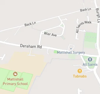 map for Edwards & Blake at Mattishall Primary School