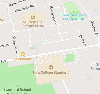 map for The Refectory & Bistro - New College Stamford