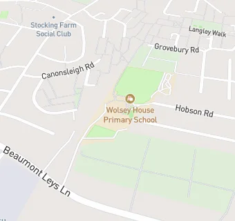 map for Wolsey House Primary School