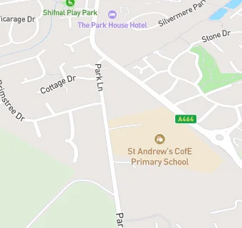 map for St Andrew's CofE Primary School