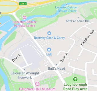 map for Leicester Senior Service Club