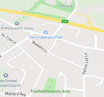 map for Groby Surgery