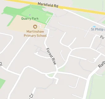 map for Martinshaw Primary School