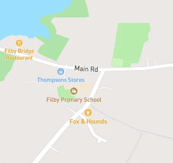 map for Filby Primary School