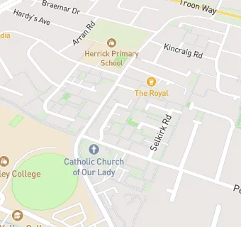 map for Rushey Mead Manor Care And Nursing Home