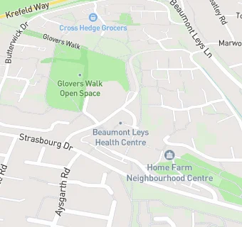 map for Beaumont Leys Health Centre