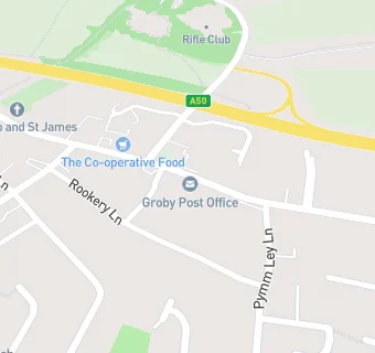 map for Groby Ex-Servicemens Social Club Ltd