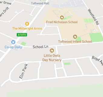 map for Hoots Junior After School Club