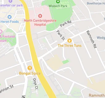 map for Three Tuns