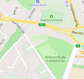 map for Belgrave Rugby Football Club