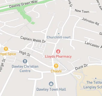 map for Dawley Medical Practice