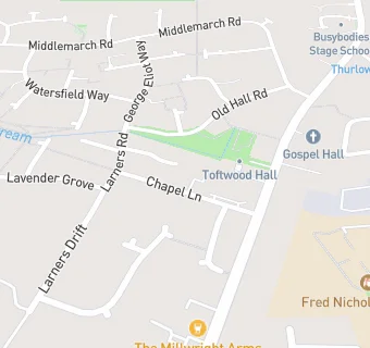 map for Toftwood Medical Centre