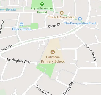 map for Catmose Primary