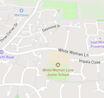 map for Norse Commercial Services At White Woman Lane Junior School