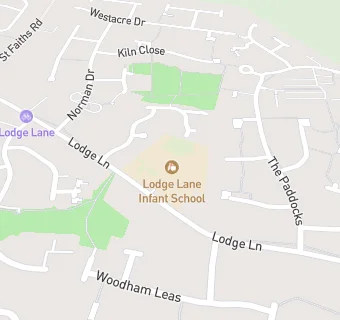 map for Lodge Lane Infant School