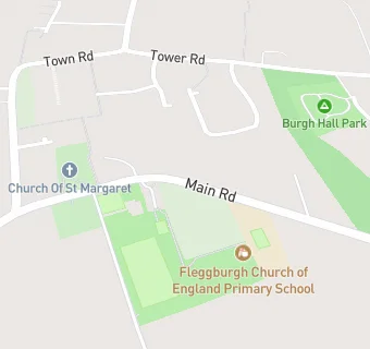 map for Fleggburgh CofE Primary School