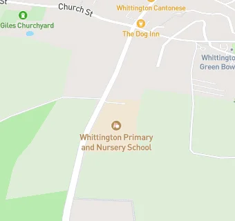 map for Whittington Primary School