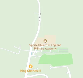 map for Sporle Church of England Primary Academy