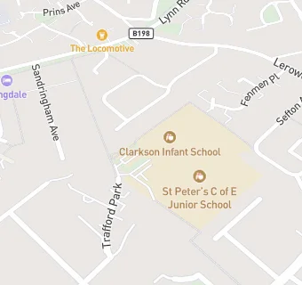 map for Clarkson Infants School