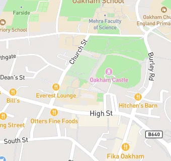 map for Oakham School