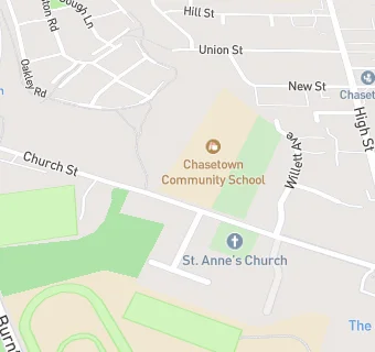 map for Chasetown Community School